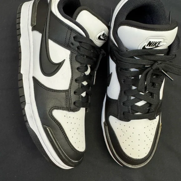 Nike Classic Black and White Athletic Shoes - Picture 2 of 6